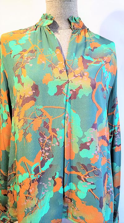 Blouse Goodmatch green printed