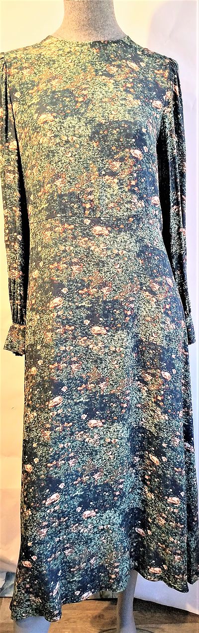 Dress Goodmatch green printed long