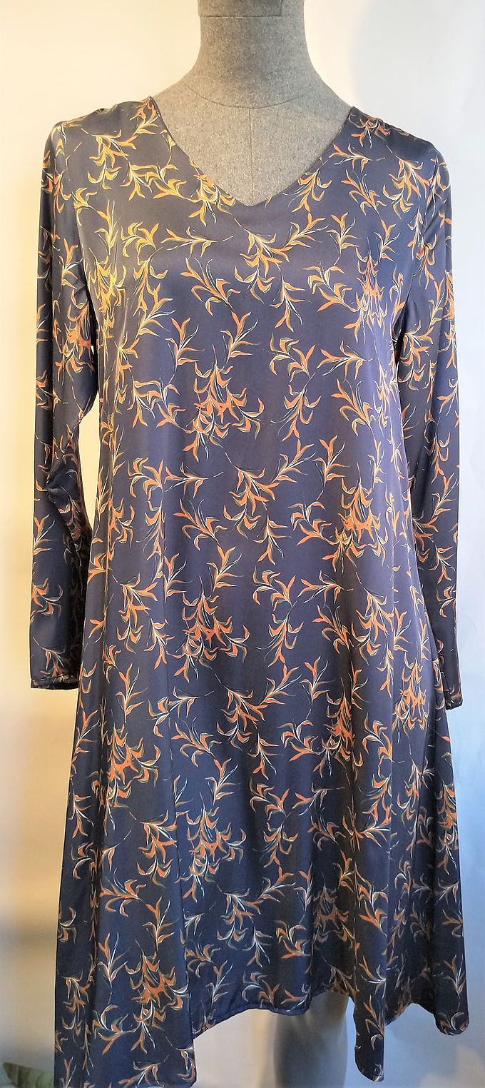 Dress la fée maraboutée blue printed