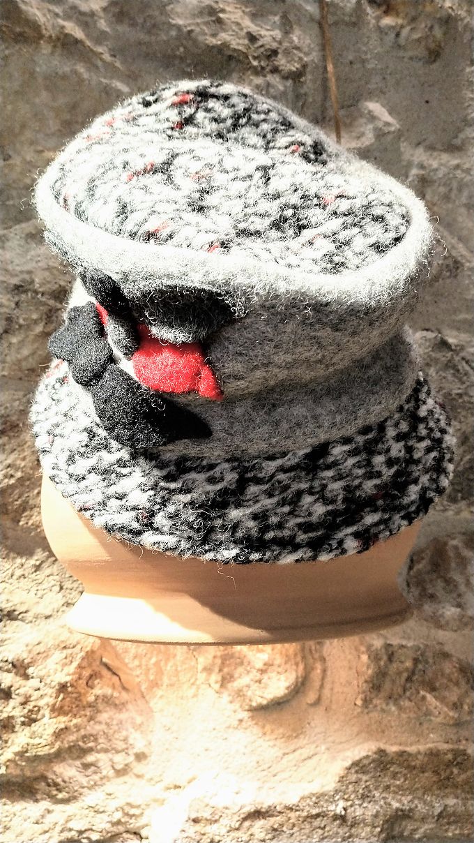 Gorro Attraversiamo lana gris
