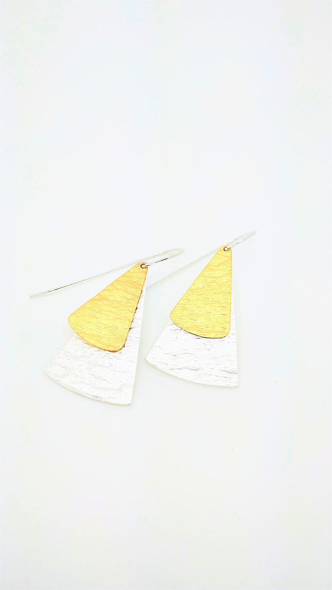 Earrings Demiim triangles