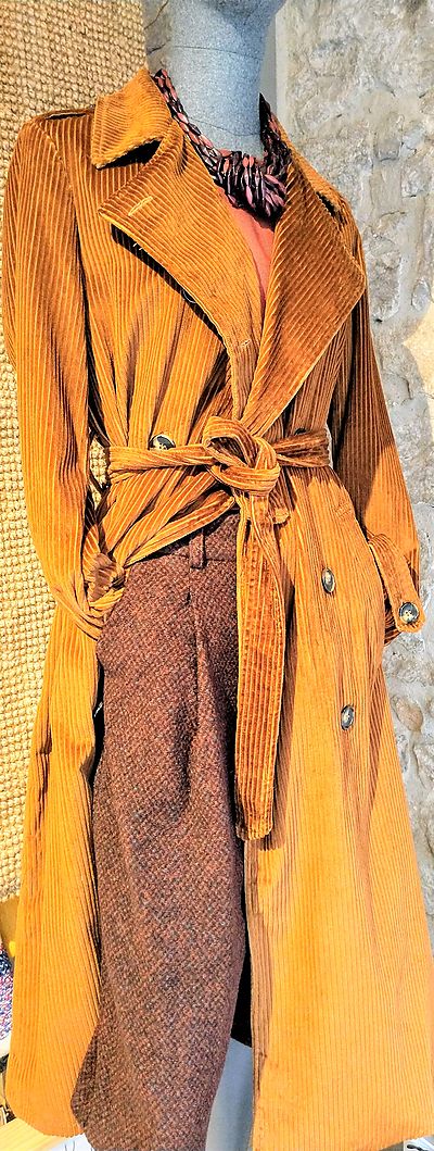 Corduroy trench coat Goodmatch oversize