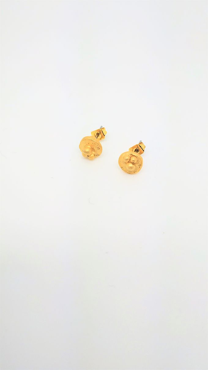 Boucles d'oreilles ovales en papier japonais