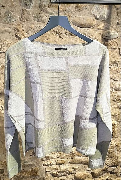 Short sweater Sarah Pacini green