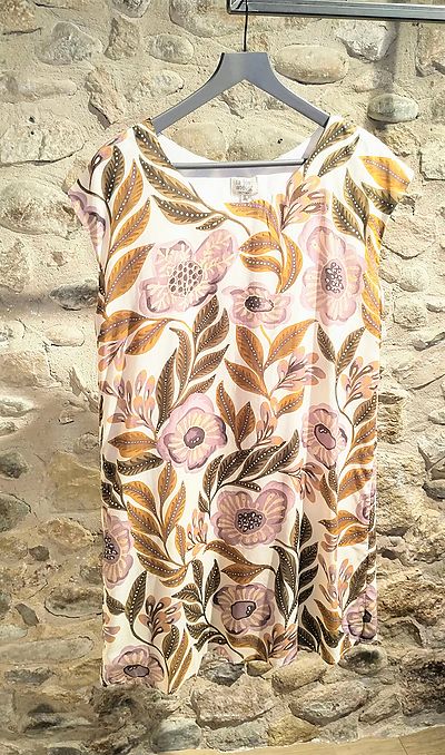 Dress la fée maraboutée flowers, with lining