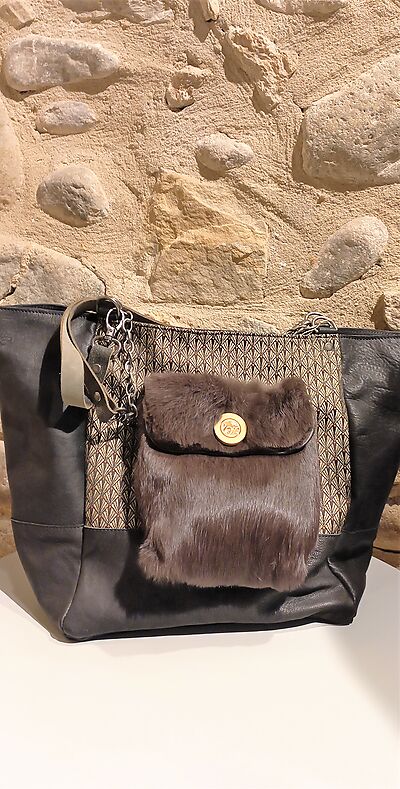 Bolso Aniro Berlin biocuir, jaquard