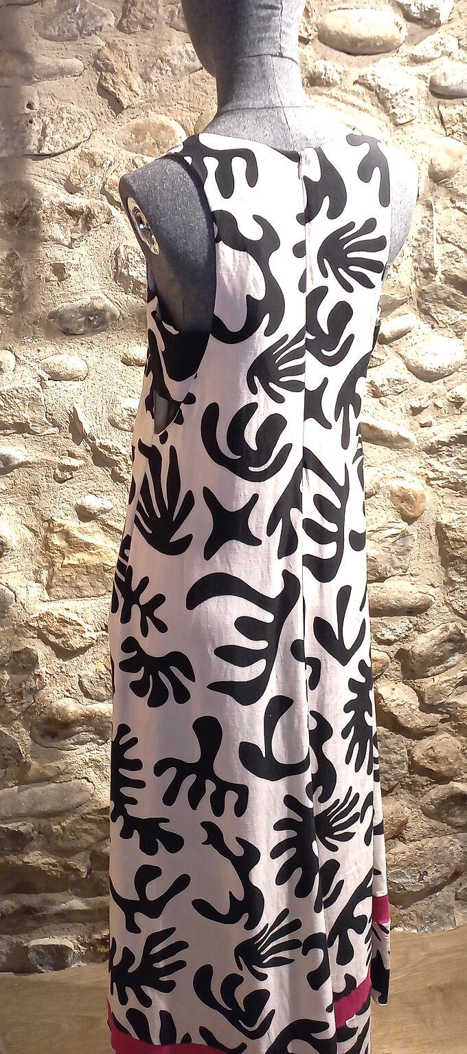 Dress Moutaki ivory black