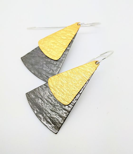 Earrings Demiim triangles