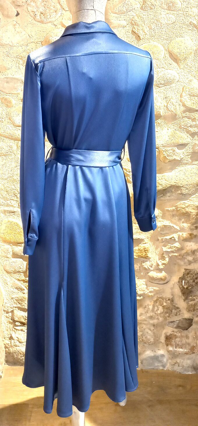 Robe Goodmatch bleue avec ceinture