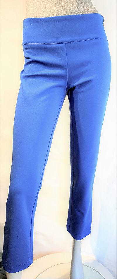 Pantalons Sarah Pacini blau, cremallera